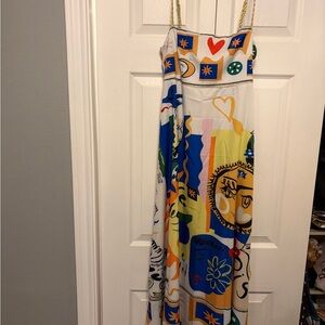 Amazon Colorful Graphic Maxi Dress